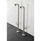 Aqua Vintage AE810S8DL Freestanding Tub Supply Line, Brushed Nickel AE810S8DL - alternate 2
